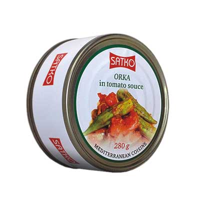 Gombos en sauce de tomates